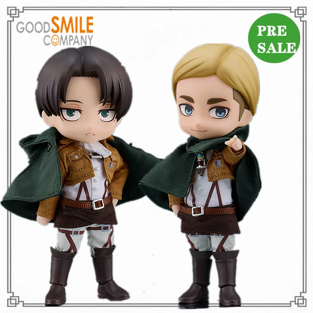 Attack On Titan Erwin Smith Rivaille Levi * Ackerman Anime Figure Original Nendoide Gsc Doll Pvc Action Figure Collector Toys