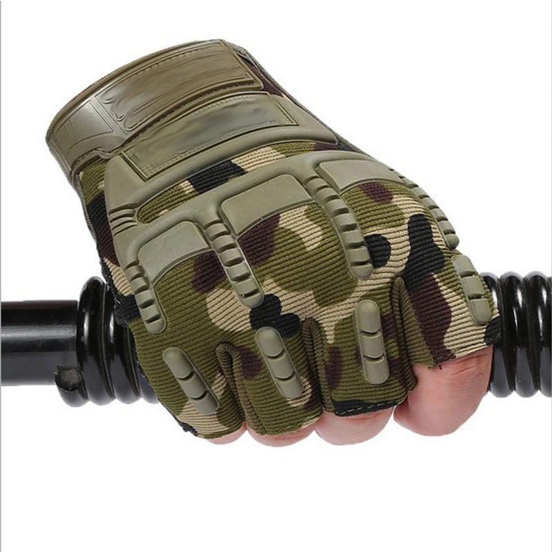 

Fingerless Glove Half Finger Gloves Tactical Military Army Mittens SWAT Airsoft Bicycle Outdoor Shooting Hiking Driving Men New
