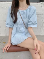 L-4XL Plus Size Chiffon Blouse Women Summer 2025 Short Sleeve Slim Waist Large Size Loose Tops Blouse Casual Lady Top Femme - Image 3