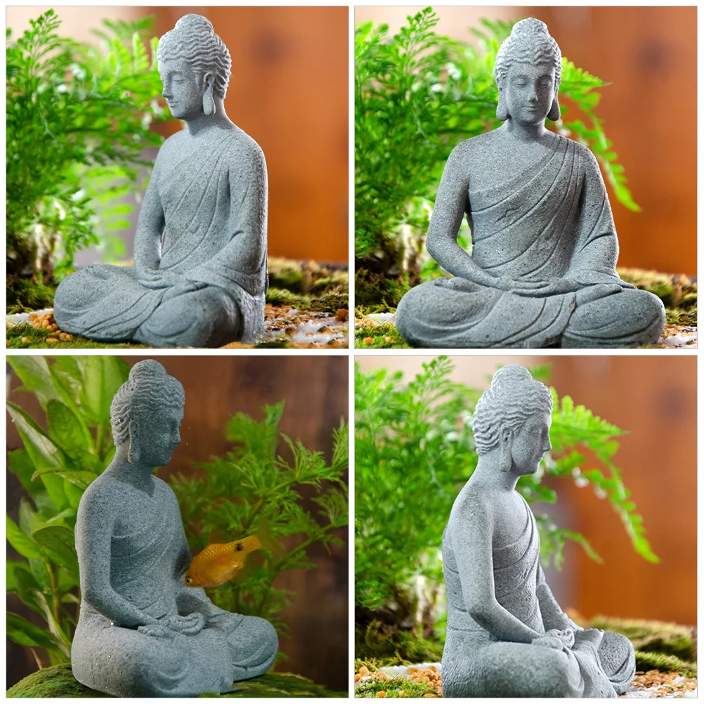 Fish Tank Ornaments Decorations Buddha Statue