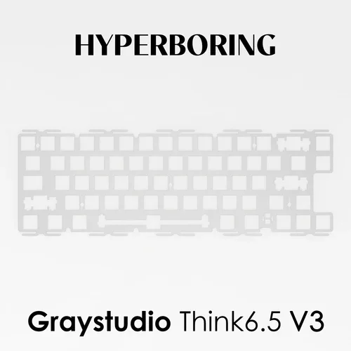 Graystudio-アルミニウムキーボードプレート,think6.5,v3