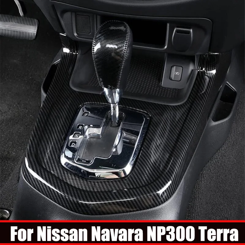 

Крышка переключения передач для Nissan Navara NP300 Terra 2017 - 2021 AT MT carbonfiber