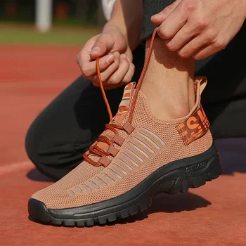 أحذية Tenis Masculino صيفية قابلة للتنفس بتصميم عالي الجودة أحذية رياضية شبكية خفيفة الوزن للتمرين في الهواء الطلق أحذية مسطحة كاجوال للرجال 3