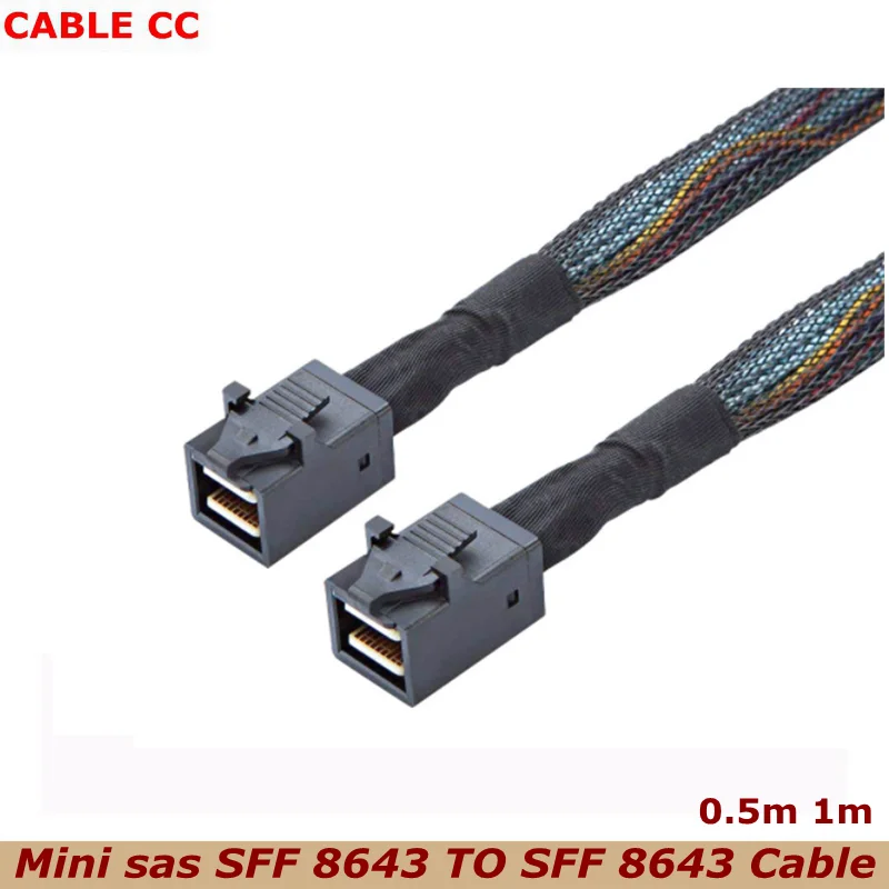 

Новинка, 1 м Mini SAS HD SFF 8643 кабель, внутренний кабель, Mini SAS кабель, адаптер кабеля для компьютера, жесткого диска