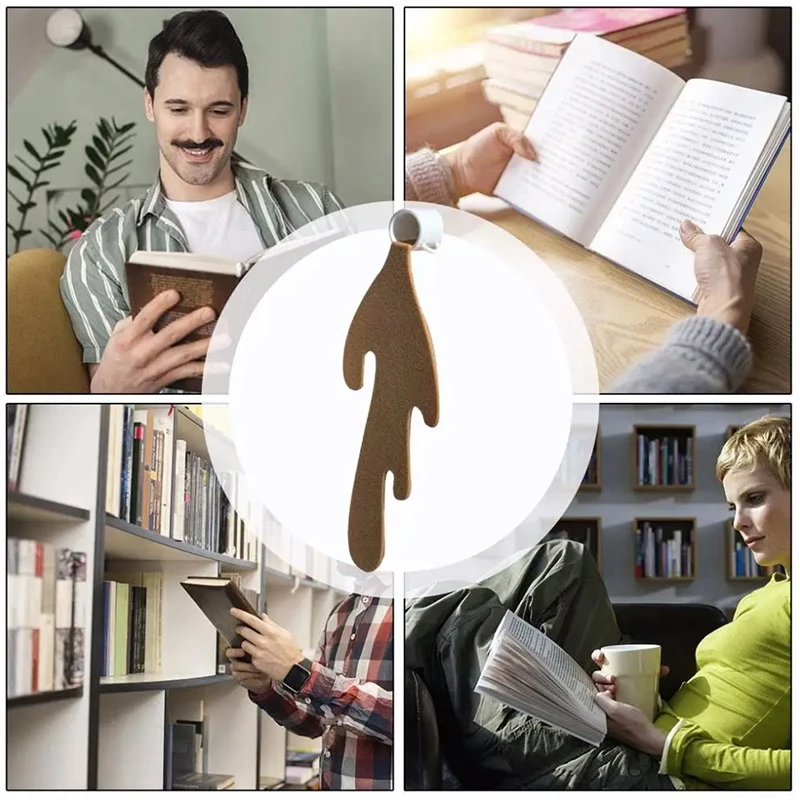 

Забавные забавные закладки-книжки для чтения, кофейного цвета