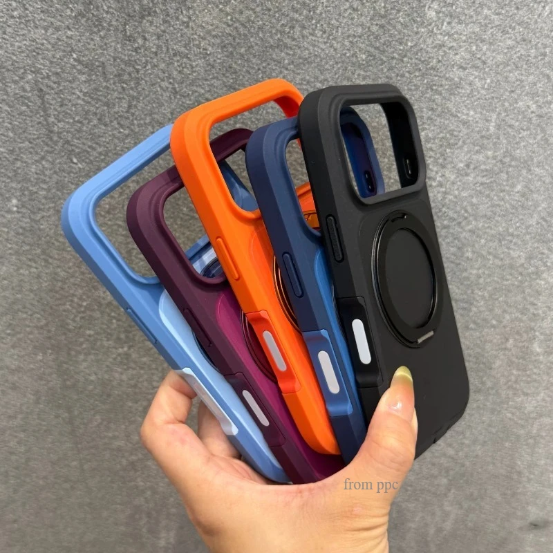 Swivel Folding Armor Silicone Shockproof Case with Camera Protection