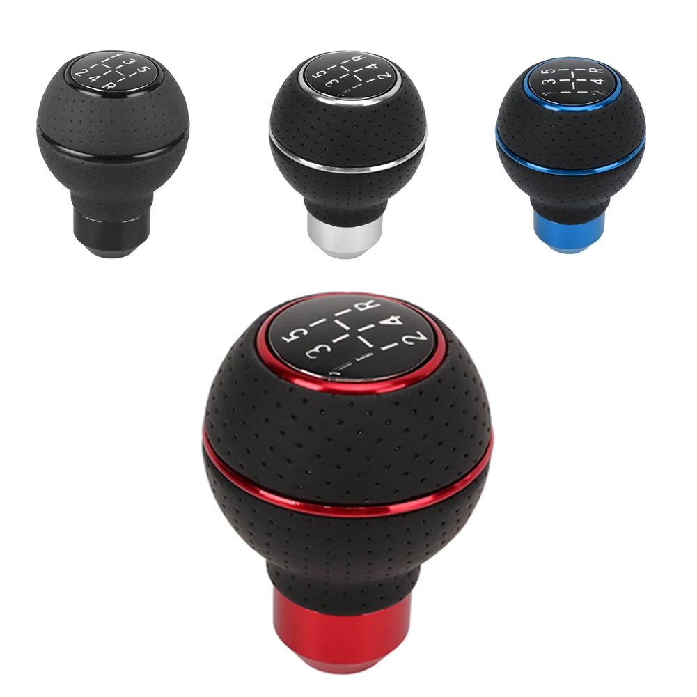 

Auto Shift Knob 5 Speed Shifter Level Knob Shift Head With 8mm 10mm 11mm 12mm Adapter For Most Car Transport Vehicles