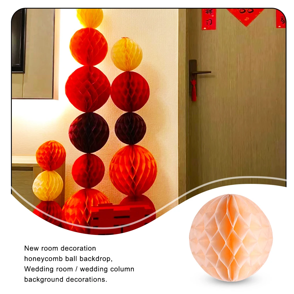 

Подвеска с бумажными шариками для помещений и улицы, однотонное украшение