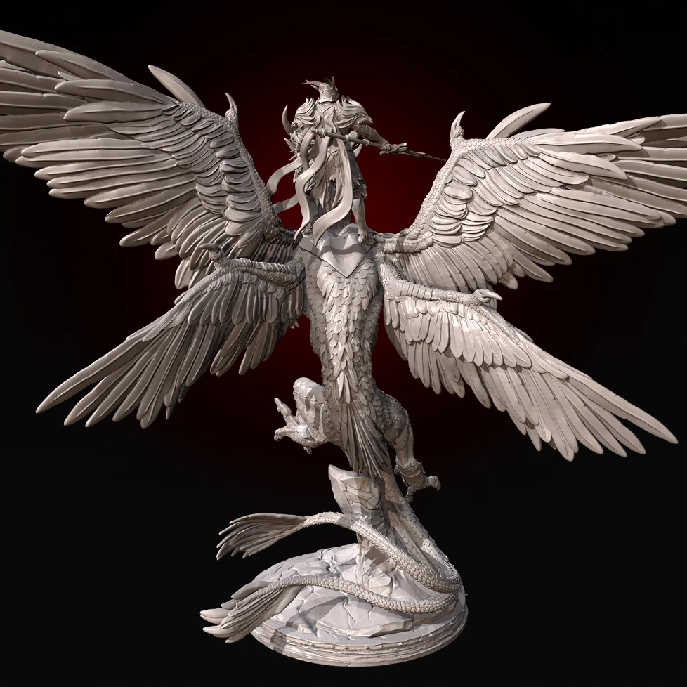 전체 높이 75mm 90mm 120mm 수지 군인 무색 및 자체 조립(3D 인쇄) TD-7279/3D