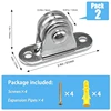 K1KA Single Pulley Block Small Pulley Block Smooth Wheel with Bearings Ceiling/Wall Mount Pulley Wheel for Wire Rope Cord 5