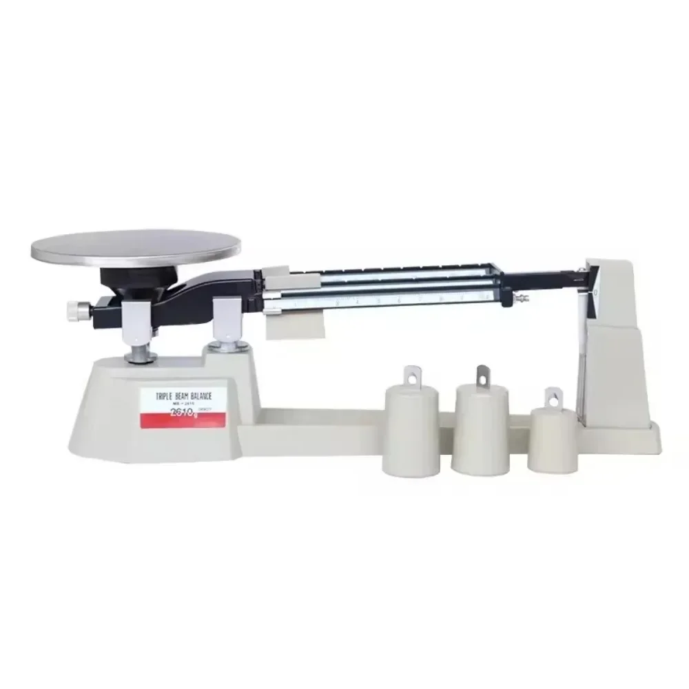 Triple Beam Weighing Balance Scale for Lab 2610g/0.1g Analytical Weight Set, Triple Beam Scale with Zero Adjustment Knob