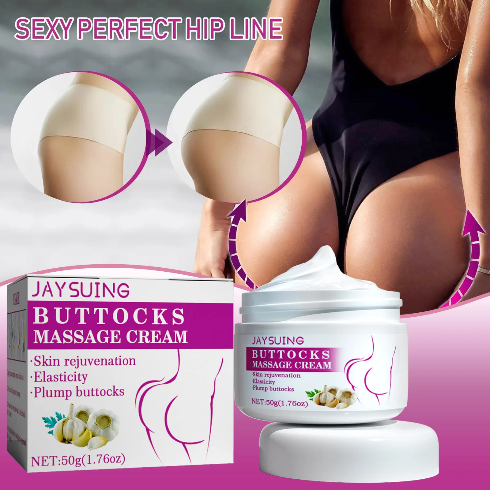 

Natural Buttock Enlargement Cream Sexy Hip Butt Enlarger Enhancement Lift Up Enlarge Butt Plant Extract Effective Body Lotion