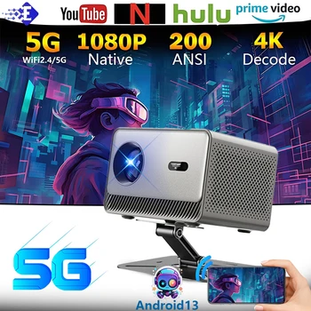 Proiettore UHD 4K da 30000 lumen Messa a fuoco laser Android 12 WiFi 1080P Proiettore di film Home Theater Full HD per Netflix M10 PLUS