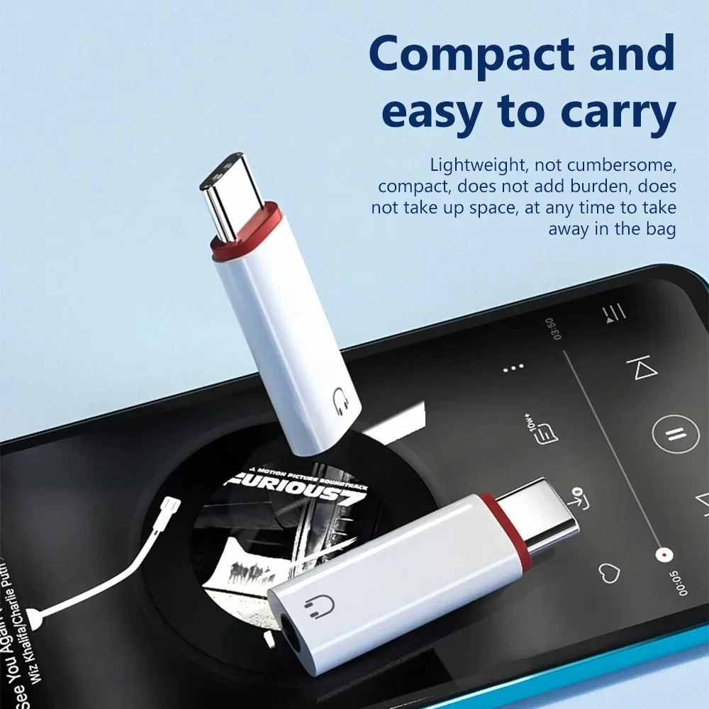 3.5mm Female to Type C Male Adapter Wired Headset Converter OTG Earphone Audio Adapter Type C to 3.5 MM Jack AUX Audio