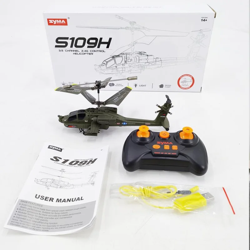 RC Military Helicopter,S111H S109H 3.5 Channel RC Helicopter With Gyro 2.4G Remote Control Aircraft Toys for Beginner Boys Gifts