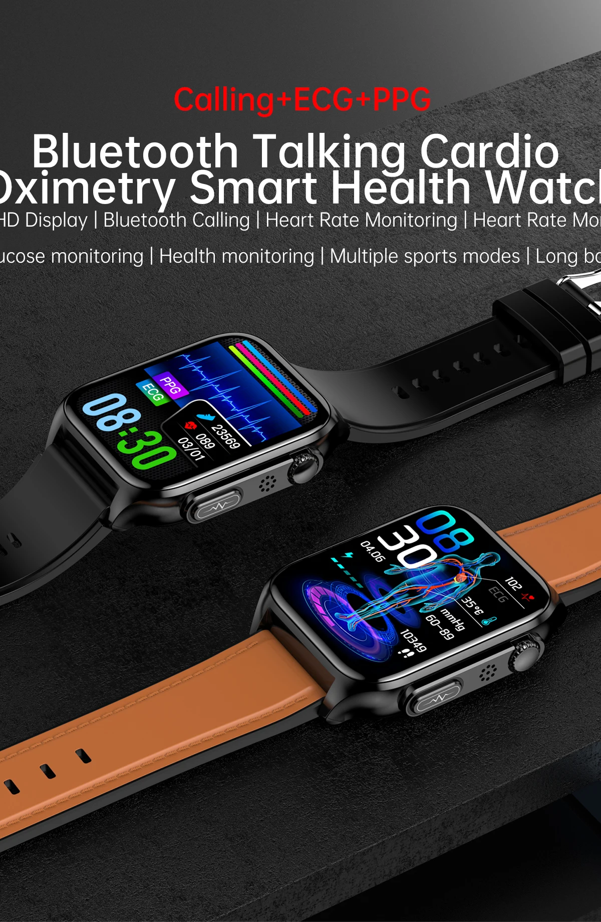 Watch Cardio Xiaomi Blood Glucose Xiaomi Ecg Smartwatch Xiaomi