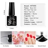 Mtssii 7ml Base Gel Nail polish Bright Color Semi Permanent Soak Off UV LED Nail Art No Wipe Top Coat Nail Art For Manicure 5