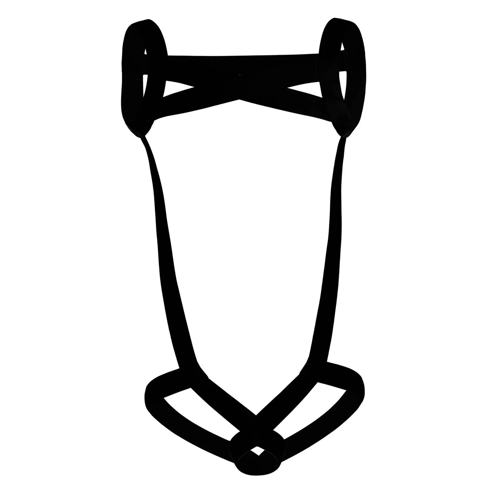 Mens Body Harness Belt Straps Cross Front Hollow Out Stretchy Bodysuit for Bodybuilding Workout