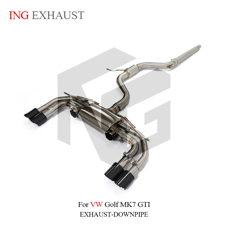 for Volkswagen VW Golf MK7 GTI Muffler Engine Remote Auto Performance Exhaust System ING Stainless Steel Valve Catback Pipe 1
