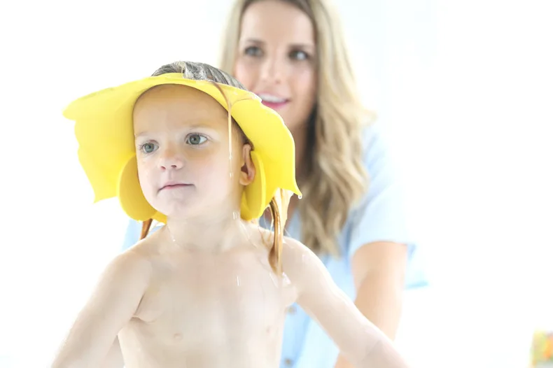Shampoo Cap Augenschutz Dusche Badeschutz Kappen Hut für Baby Kinder 