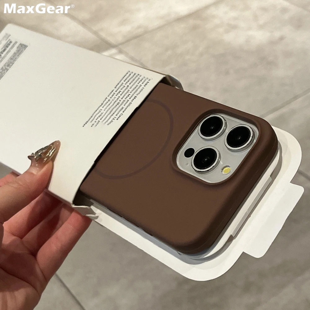 Premium Shockproof Liquid Silicon Case with MagSafe Compatibility