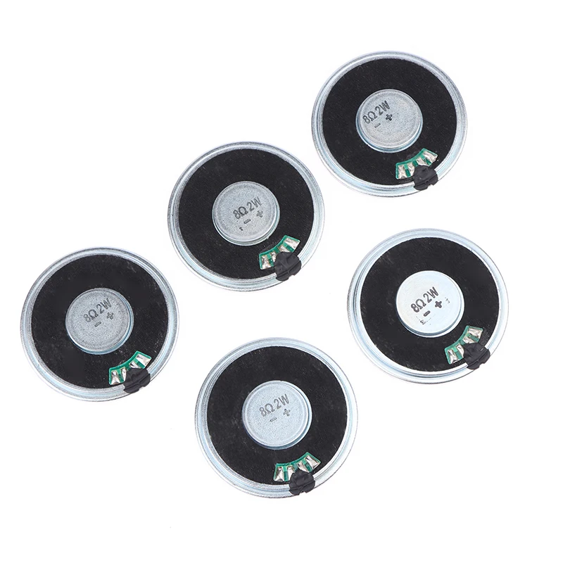 5PCS 2W 8R Speaker Mini Ultra-thin Horn Speaker Diameter 40MM 4CM, 2 Watt 8 Ohm Loudspeaker For Arduino