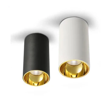 표면 장착 LED 다운라이트, COB 천장 스포트라이트, AC90-260V LED 램프, 침실 거실용 실내 조명, 9W12W15W, 18W
