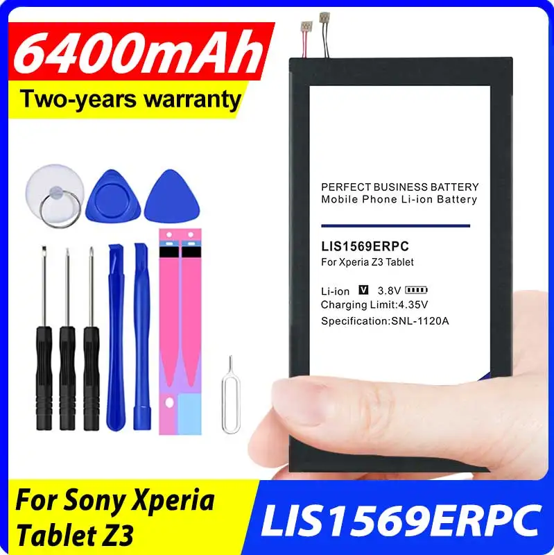 

New 6400mAh Replacement LIS1569ERPC Battery for Sony Xperia Tablet Z3 Compact SGP611 SGP612 SGP621 in Stock