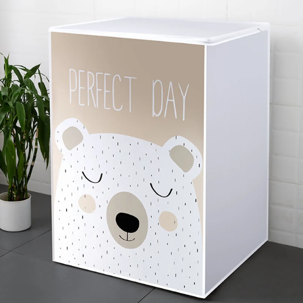 Description Picture 5 of itemWaterproof Washing Machine Cover Home Polyester Roller Laundry Silver Coating Dustproof Case Cover Household Protective Cover1pc