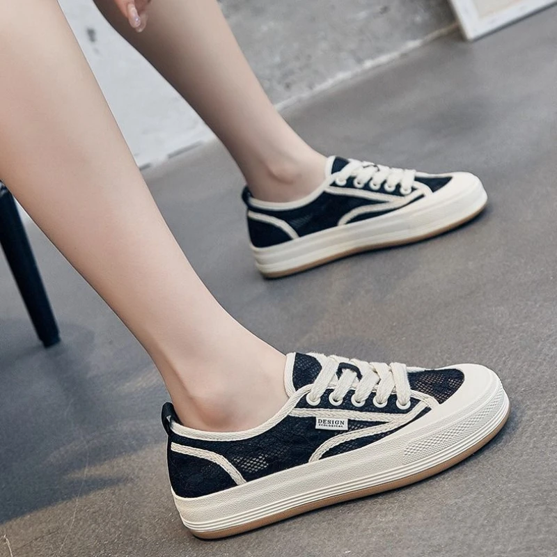 Canvas Shoes for Women Tennis Without Heel Low Hit Fashion Shoe