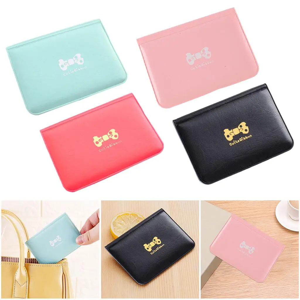 

Portable Card Holder Men Women Minimalist Slim Card Organizer ID Card Case