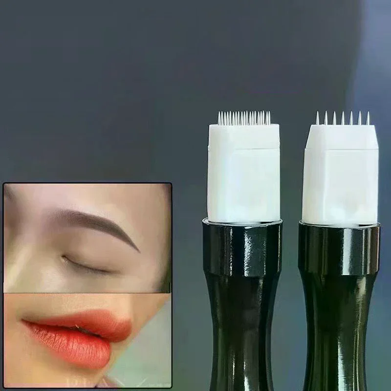 2pcs Microblading Tattoo Fog Needles - Permanent Makeup Manual Pen Tattoo Needle Light For Fog Eyebrow Lip Eyeline