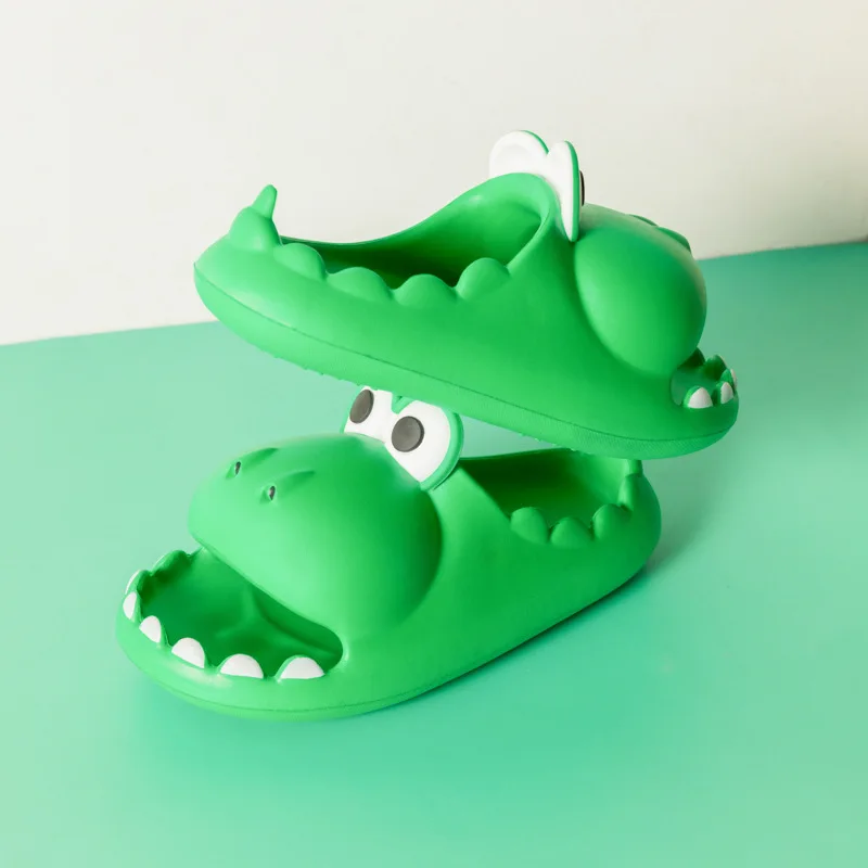 Cartoon Crocodile Children Slippers Non-slip Home Bathroom Shoes