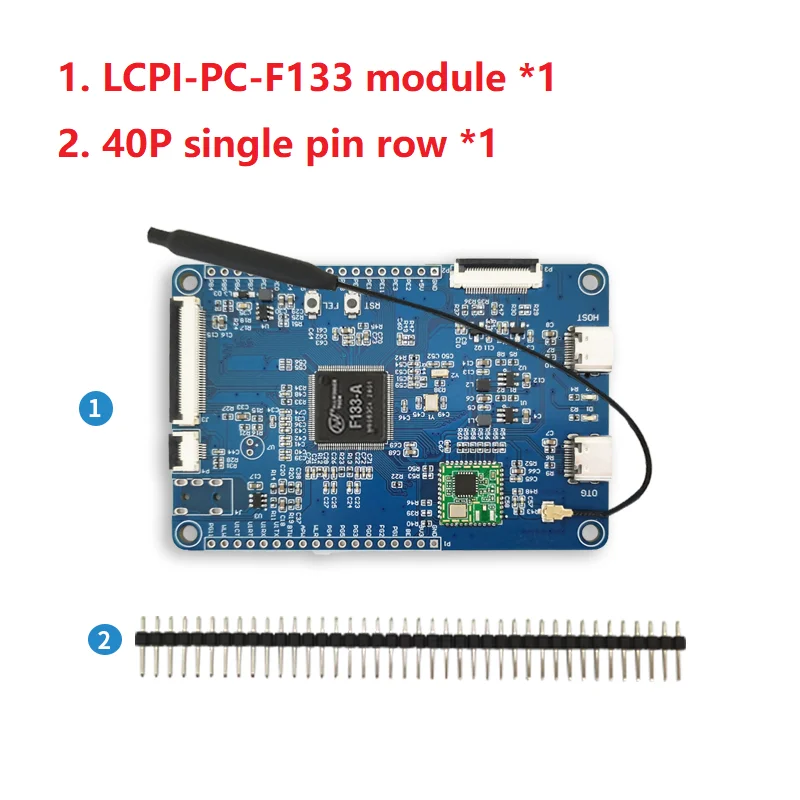 LCPI Allwinner ARM RISC-V 개발 보드, 학습 보드, 5 인치, 40P 화면, T113, F133, D1s