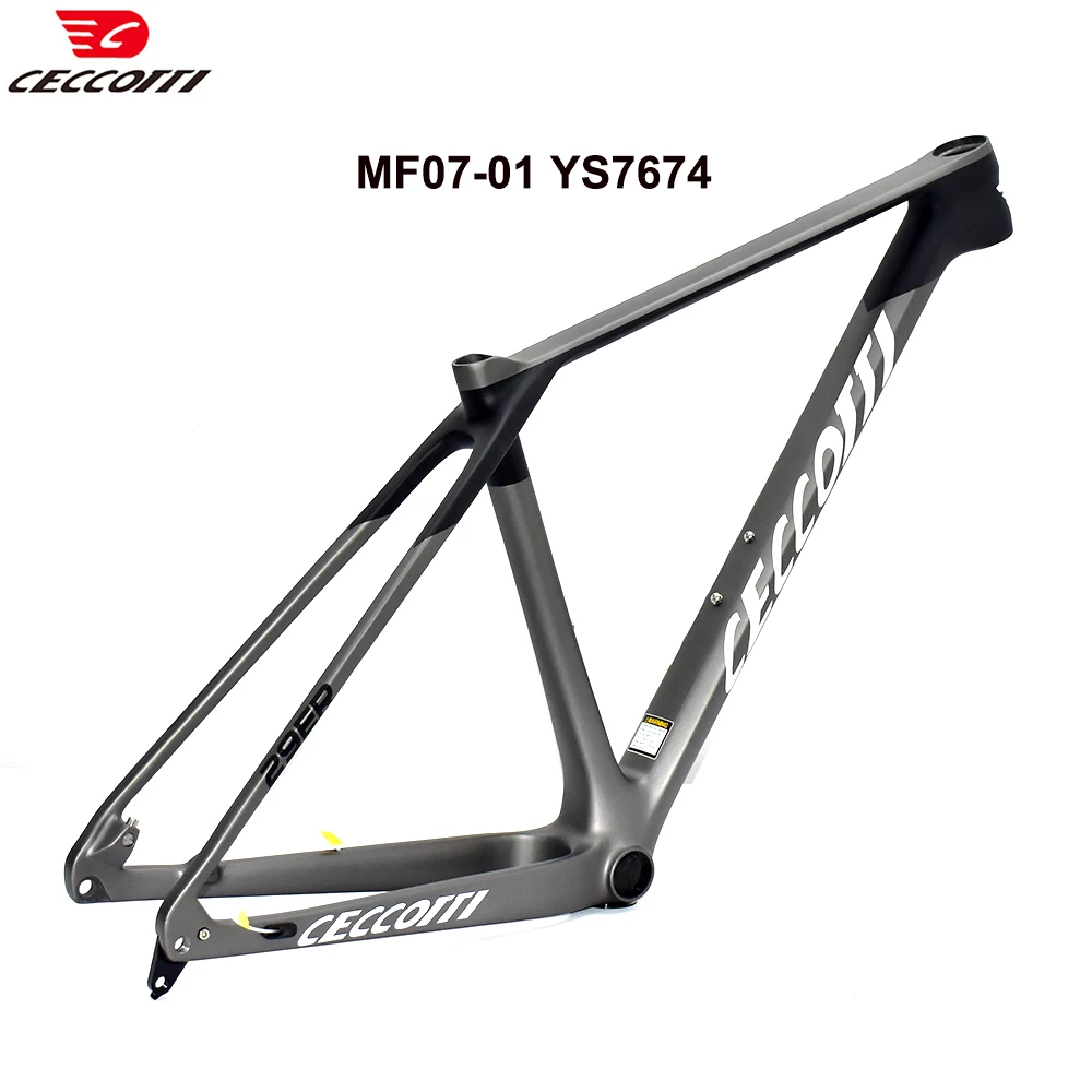 CECCOTTI XC Hardtial 29er MTB Model 148mm Boost Mountail Bicycle Frame BB92 Carbon Framework 29