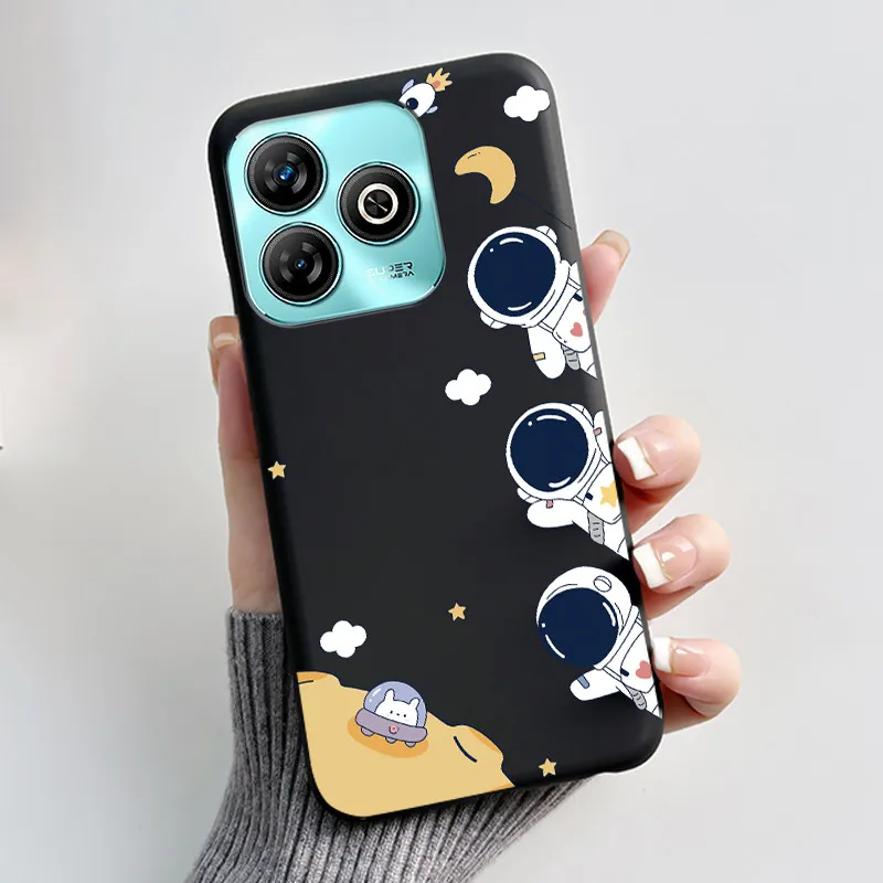 Aesthetic Cute Cat Black Shockproof Silicone Back Cover