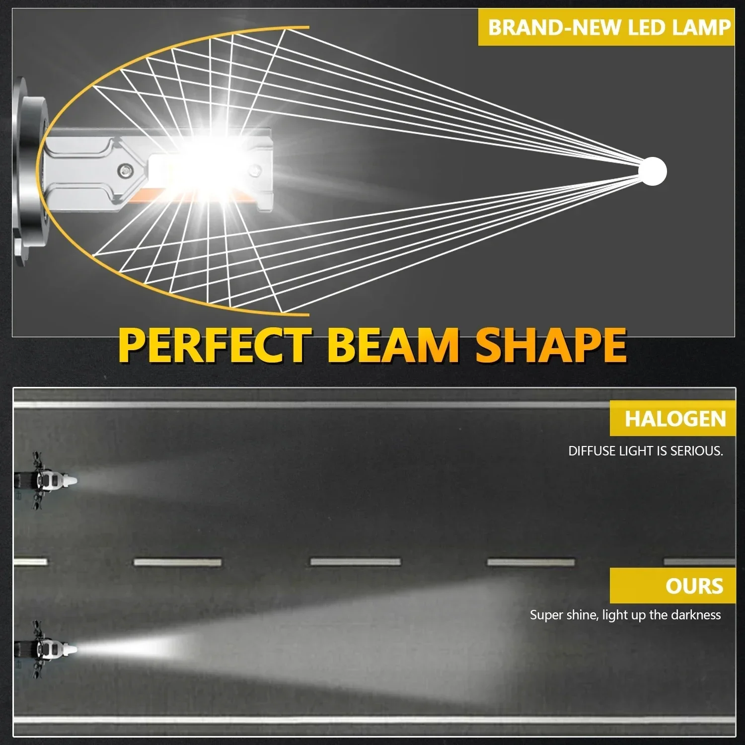 6000K Cold White 260W 38000LM H7 H4 Led Lamp Three Copper Tube Led Lights Car H1 H11 HB3 9005 HB4 9006 Headlight Bulb