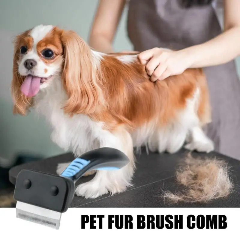 

Professional Pet De Shedding Brush Undercoat Rake Comb Dog Dematting Brush For Tangles Removing Hair Tool Grooming Supplies