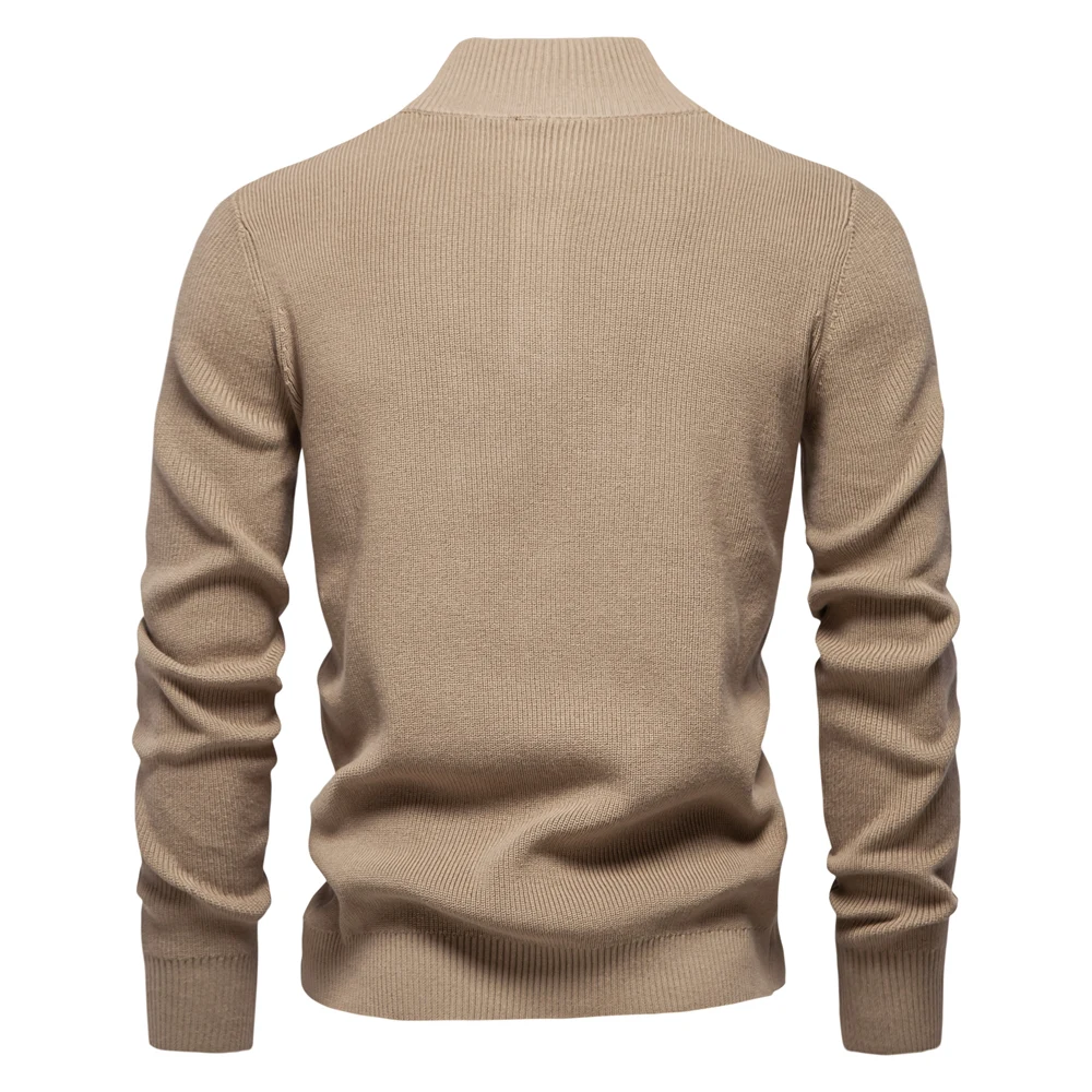 SWJGLITTR Heren Katoenen Pullover – Ronde Hals, Slim Fit – Lichtgewicht Gebreide Trui Voor Dagelijks Gebruik
