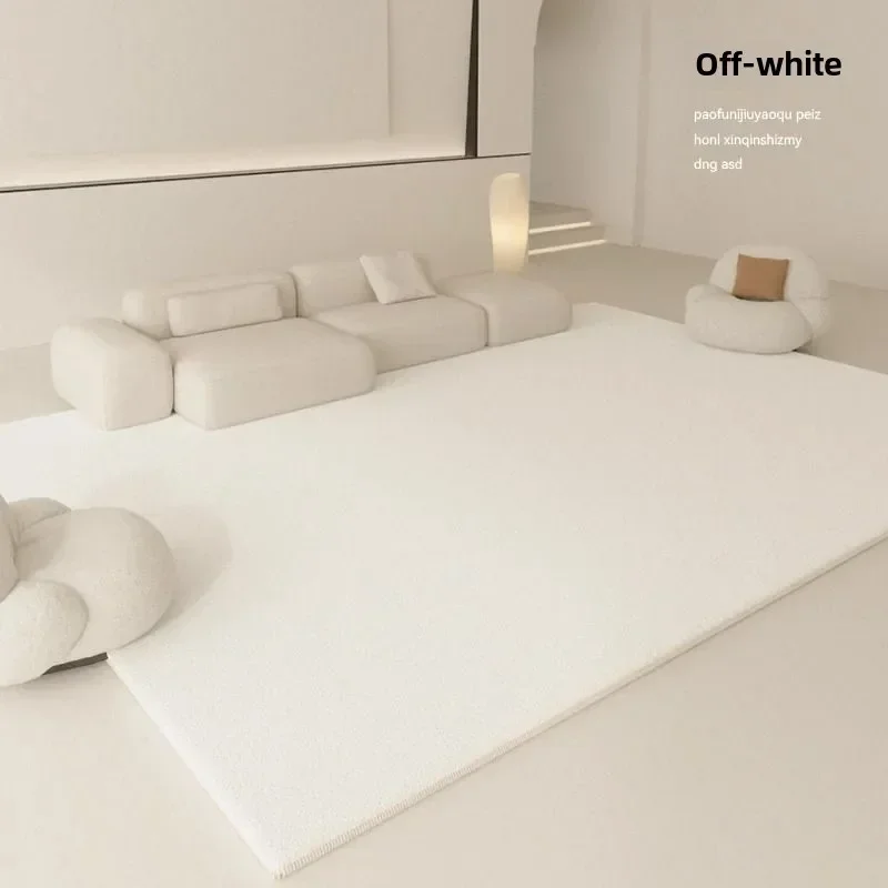 Wear-resistant Bedside Blanket Solid Color Living Room Carpet Advanced Light Luxury Large Area Full Spread Table Mat Thickened 6