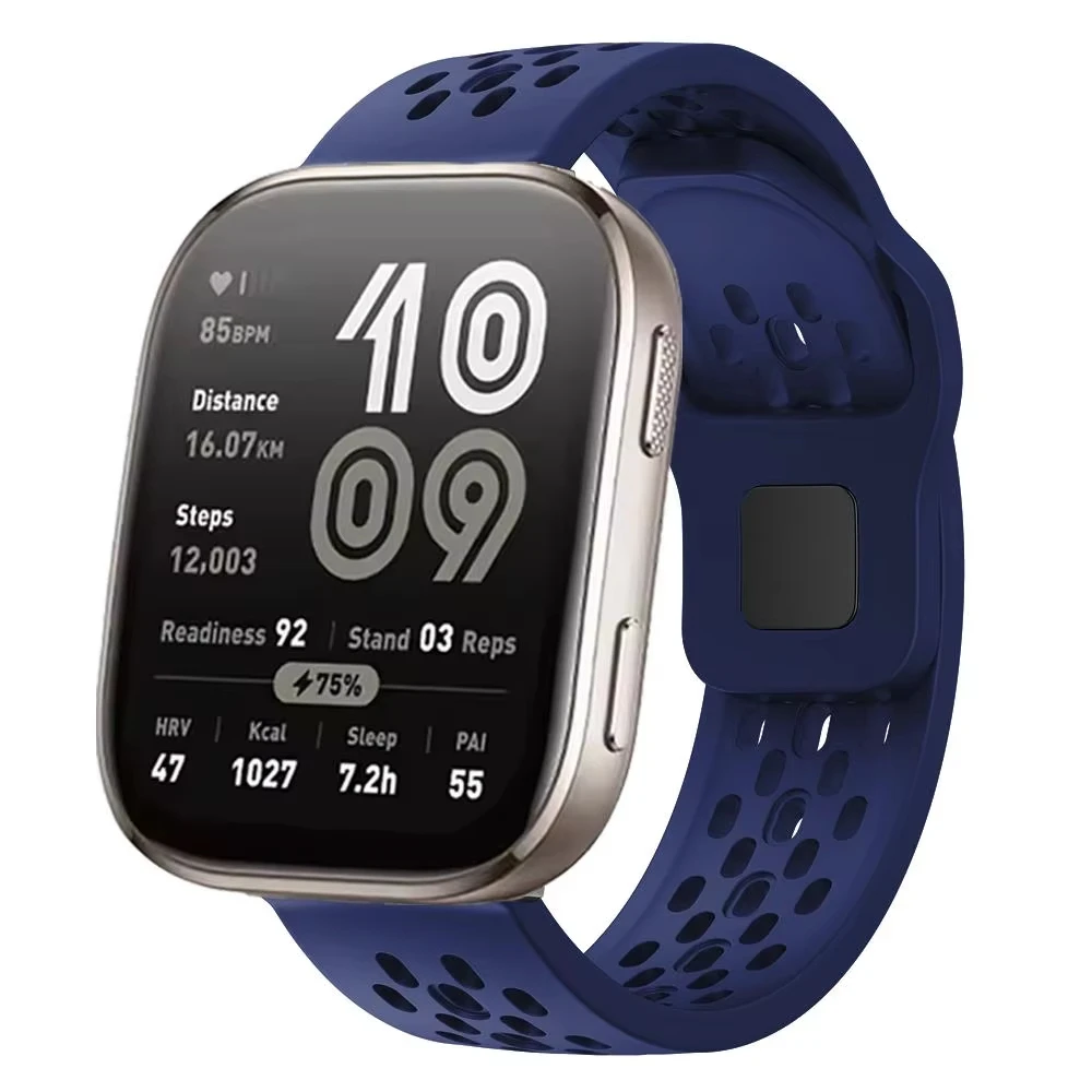 Breathable Silicone Sport Watch Band - 22mm Watch Strap