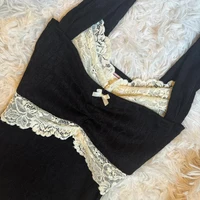 Haut court rétro Y2k des années 00, vêtements Coquette des années 90, Vintage, garniture en dentelle la plus mignonne, Camis pour femmes, esthétique Grunge, Slim Fit, gilet de lait 2