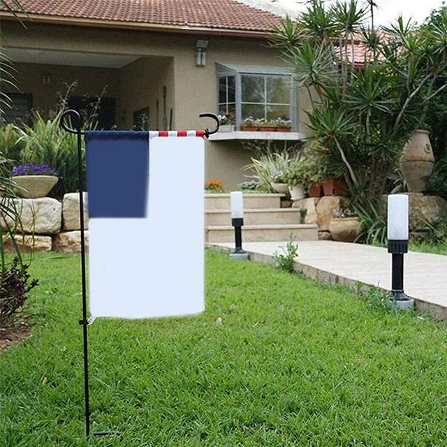 Kerti Zászló Állvány Fémkerti Pólus Tartó Zászlóval Dugó Elleni Szélgátló Klip A Kültéri Dekoratív Udvari Zászlóhoz - Image 5