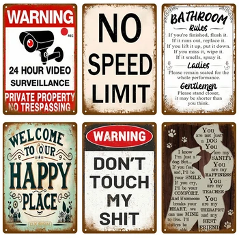 Vintage Retro Metal Tin Wall Sign 1