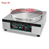 Electric Round Flat Bottom Pancake Steak Frying Machine Commercial Desktop Pancake Machine Pancake Fruit Machine 220V/2000W 4