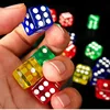 24PCS 16MM Transparent Dice For Board Games For Adullts Acrylic Cubes Party Mahjong Leisure Time Juegos De Mesa Divertidos 1