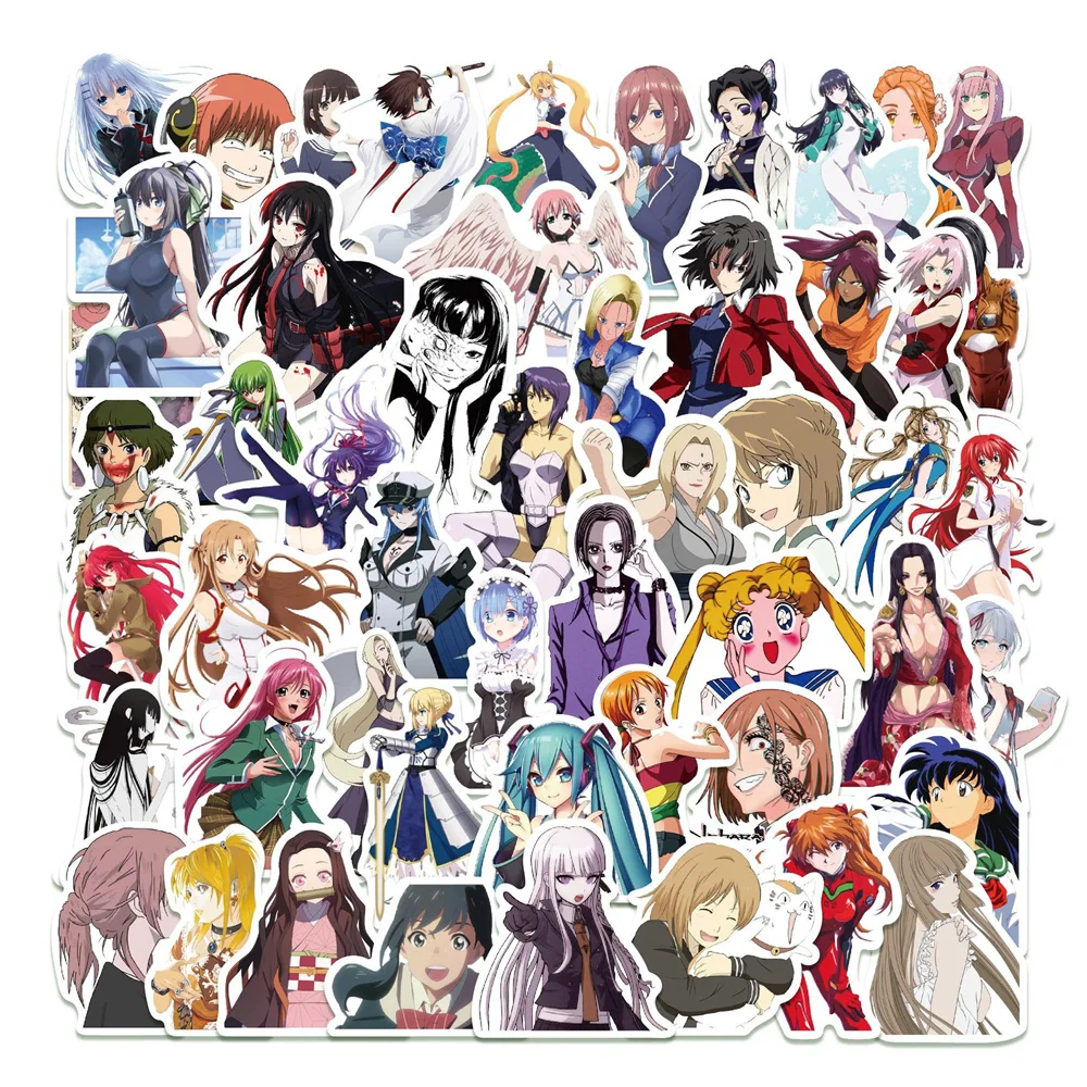 

10/30/50PCS New Label Sticker Pack Cartoon Creative Animation Kids Computer Luggage Table Chair Decoration Waterproof Wholesale
