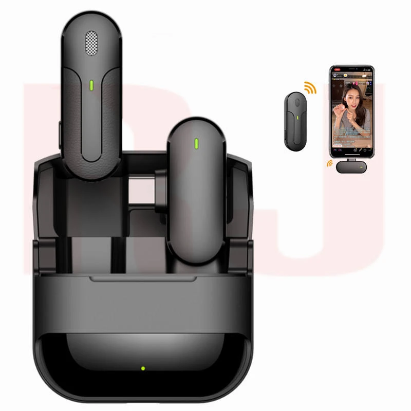 Professional Wireless Lavalier Microphone Studio Gaming for iPhone Type