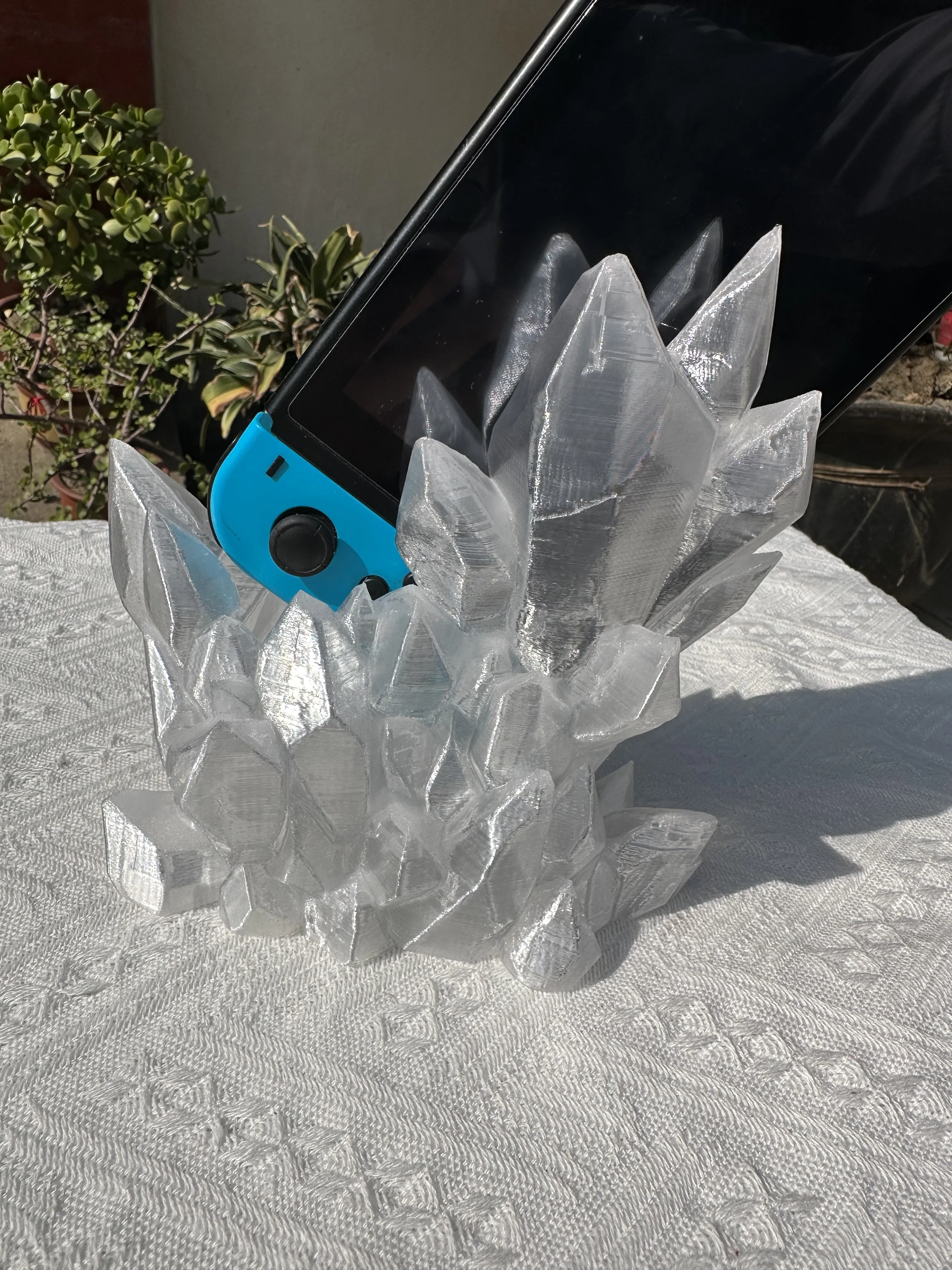 스위치 라이트용 크리에이티브 크리스탈 스타일 스탠드 - 장 홀더 도크 게임 장식 Nintendo용 세련된 쇼케이스 액세서리