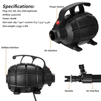 Pompe à Air Portable de Petite Taille, Outil Utilitaire de Camping Domestique, Polymère de Lit d'Air, Outil de Gonflage d'Air, Sécurité Rapide 4